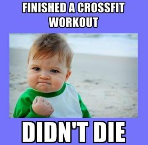 Finished a CrossFit workout, didn't die. 